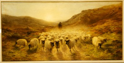 丘を離れる、1874 作： Joseph Farquharson