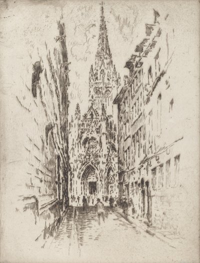 San Maclou, Rouen, 1907. 作： Joseph Pennell