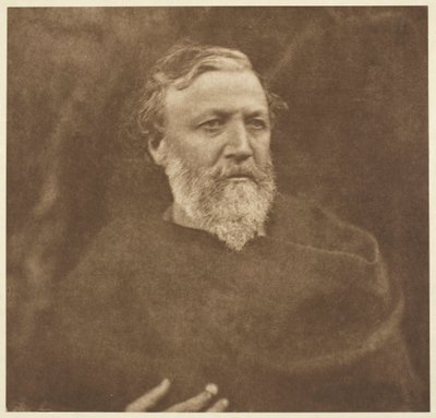 ロバート・ブラウニング、1865年、1875年印刷。 作： Julia Margaret Cameron