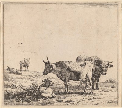 牛、雄牛、子牛 作： Karel Dujardin