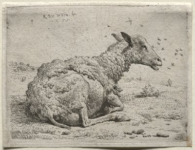 羊と蠅 作： Karel Dujardin