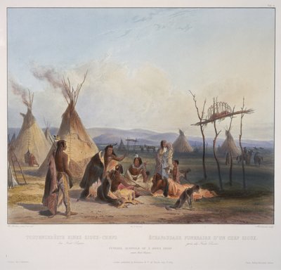 葬儀用足場 作： Karl Bodmer