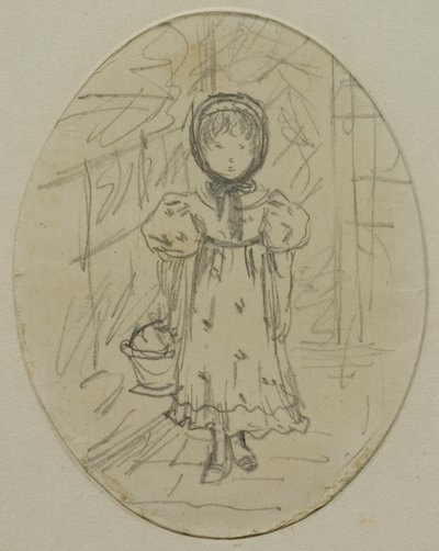 庭の少女 作： Kate Greenaway