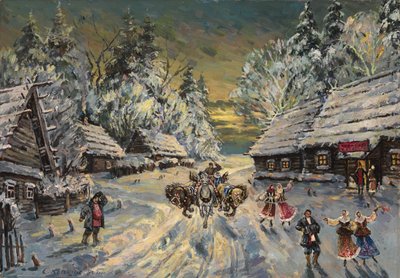 ロシアの冬 作： Konstantin Alekseevich Korovin