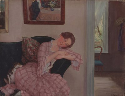 ピンクのスリーピングレディー 作： Konstantin Andreevic Somov