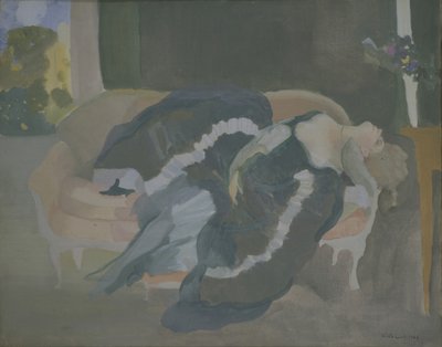 眠っている若い女性 作： Konstantin Andreevic Somov