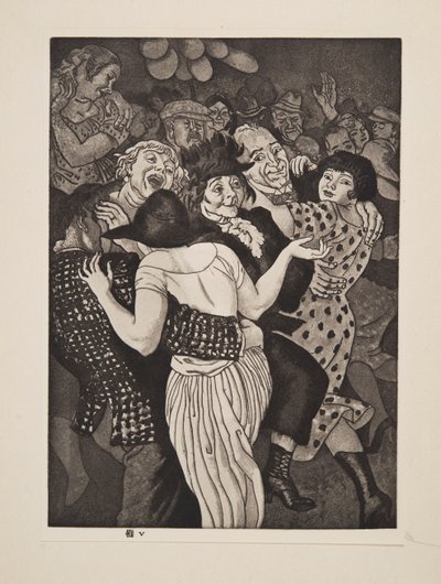 いくつかの休日、パブ。 1925年。 作： Laura Knight