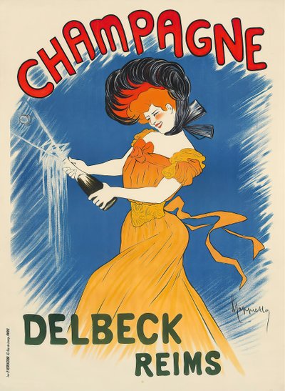 Champagne Delbeck , c. 1902. 作： Leonetto Cappiello