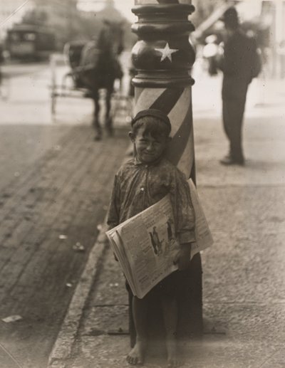 小さなシェーバー、インディアナポリス 作： Lewis Wickes Hine