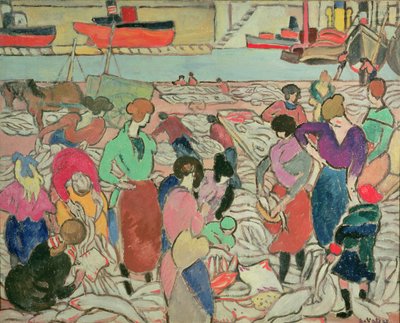 Comprando peixe em Boulogne 作： Louis Valtat