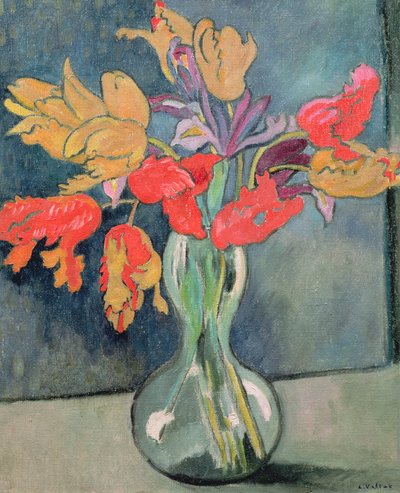 チューリップの花束 作： Louis Valtat