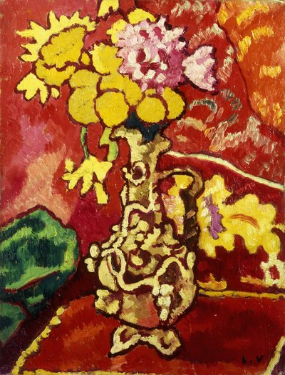 花瓶の花 作： Louis Valtat