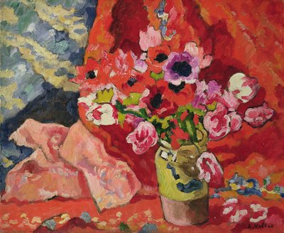 花瓶の花 作： Louis Valtat