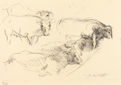 Cows Cows、1910年。 作： Lovis Corinth