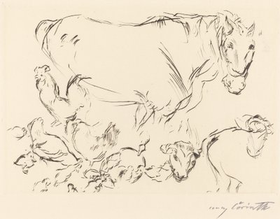 さまざまな動物研究 作： Lovis Corinth