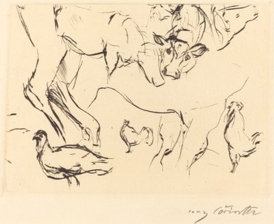 さまざまな動物研究 作： Lovis Corinth