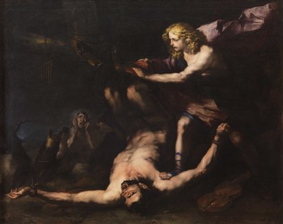 アポロとマルシュアス、c。 1660年。 作： Luca Giordano