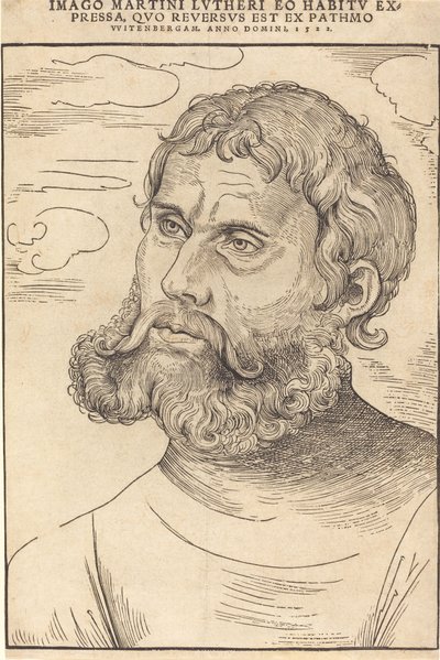 「ユンカー・ヨルグ」としてのルター 作： Lucas Cranach the Elder