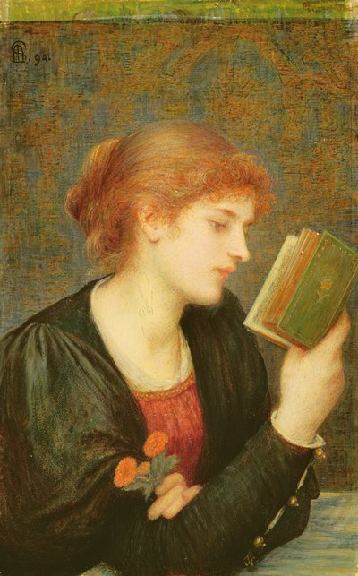 愛のソネット 作： Marie Spartali Stillman