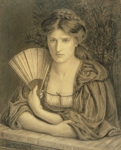 自画像 作： Marie Spartali Stillman