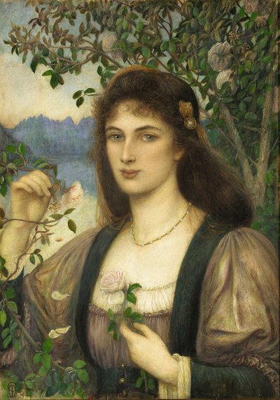 アルミダの庭のバラ、1994 作： Marie Spartali Stillman