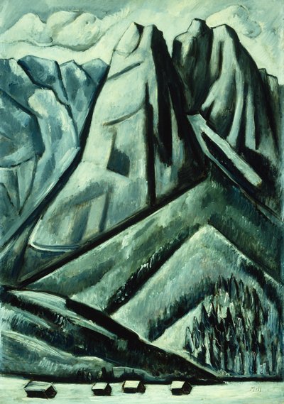 ガルミッシュの山 作： Marsden Hartley