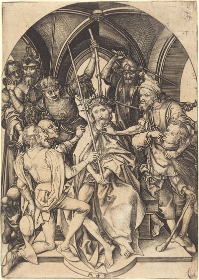 いばらの冠をかぶったキリスト 作： Martin Schongauer