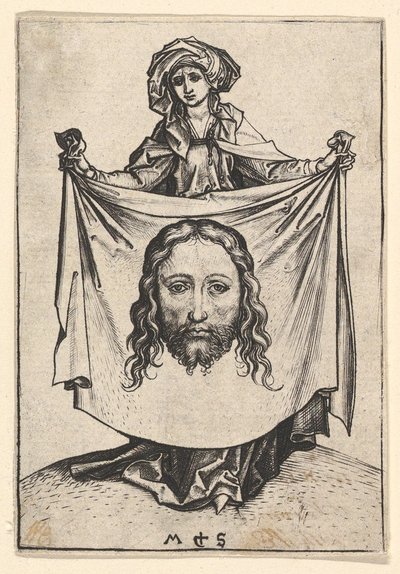 聖ヴェロニカ、約1435-1491年。 作： Martin Schongauer