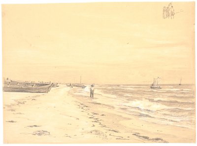 Sønderstrand の一部、Skagen 作： Martinus Rørbye