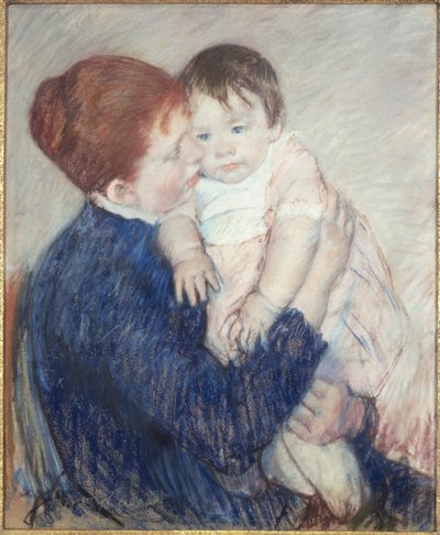 アガサとその子供 作： Mary Stevenson Cassatt