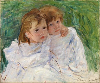 姉妹》1885年頃（油彩・キャンバス） 作： Mary Stevenson Cassatt