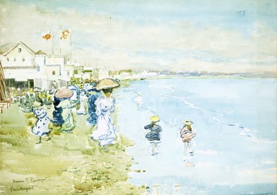 リビアビーチ、ボストン、 作： Maurice Brazil Prendergast