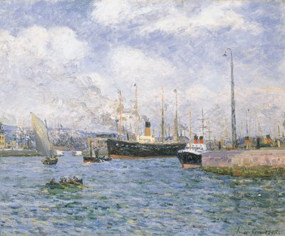 1905年にハーバーから出発 作： Maxime Emile Louis Maufra