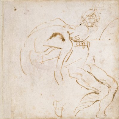 2 つの部分図研究、c1490-1560 作： Michelangelo Buonarroti