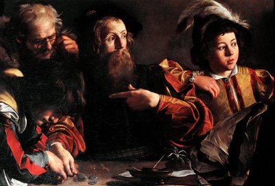 聖マタイの職業 作： Michelangelo Merisi da Caravaggio