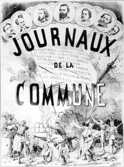 1870-71年のパリのコミューンの新聞 作： Moloch