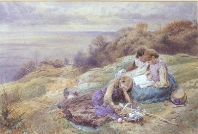 ボンチャーチ（ワイト島）にて 作： Myles Birket Foster