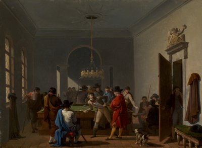 1810年以降のビリヤードルーム。 作： Nicolas Antoine Taunay