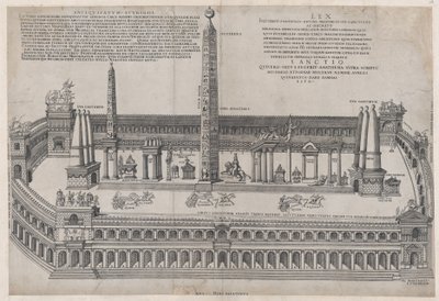 ローマの素晴らしさの鏡: Circus Maximus, 1553., 1553. 作： Nicolas Beatrizet