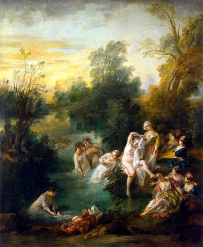 夏」、c1730。 作： Nicolas Lancret