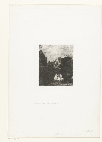 twee kleine ruiter より 二人の小さな騎手 作： Odilon Redon