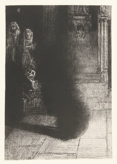 zwarte vlammen から 黒いトーチ 作： Odilon Redon