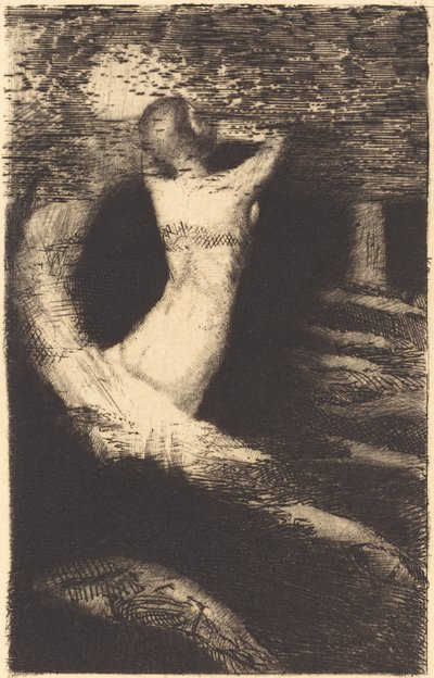 精霊の通過 作： Odilon Redon