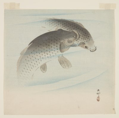 鯉（コイ）（カラー木版画 作： Ohara Koson