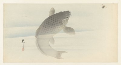 コイとフライ 作： Ohara Koson