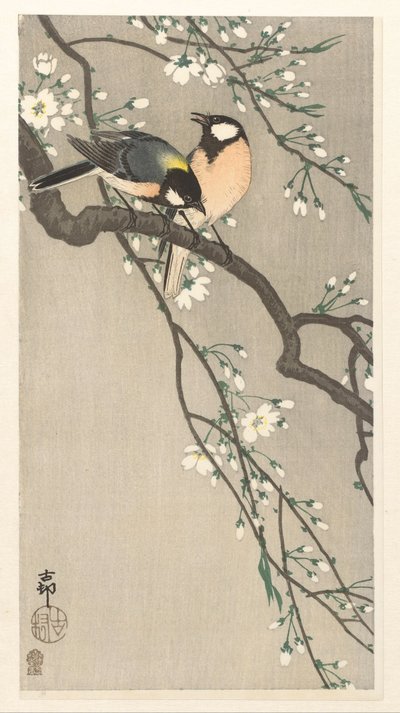 桜の枝のおっぱい 作： Ohara Koson