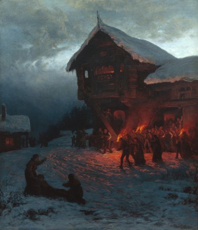 ミュンヘンのクリスマス・フィーストで戦う 作： Otto Ludvig Sinding