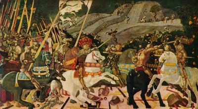 サンロマーノの戦い、1438年、1909年 作： Paolo Uccello