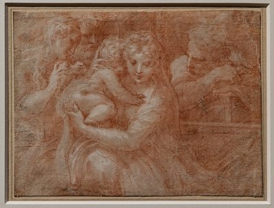 二人の聖人のいる聖家族 作： Parmigianino (1503 40)