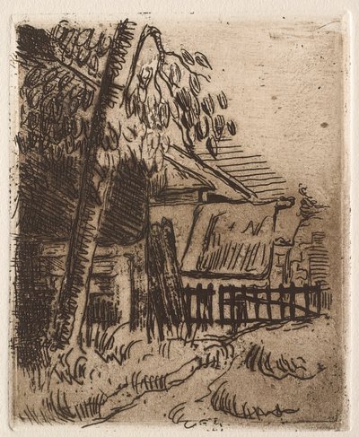 オーヴェルの風景、1873 作： Paul Cézanne